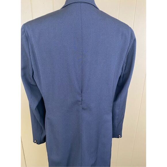 Evan Picone women 12 wool blend fully lined vintage  3 gold buttonup blazer - Picture 7 of 14